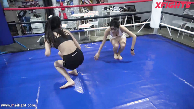 MEI Fight - MF-FW72 - Sweet Japanese girls wrestle and choke each other