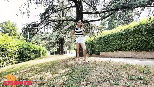 Fightingdream Video Store - Gorgeous blonde is a karate master