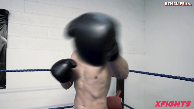 Hit The Mat Boxing And Wrestling - Asian & Ken, Hardcore boxing with a strong hot brunette