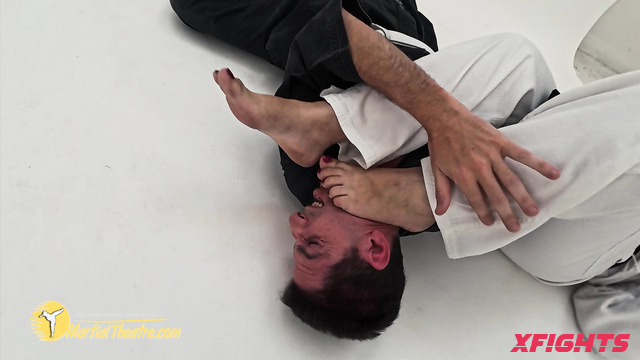 Martial Fetish - Victoria vs Marco - Milfs practice karate kicks on a guy