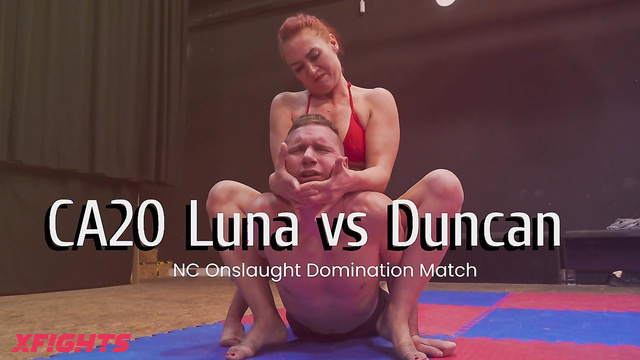 Czech Amazon - CA20 - Luna & Duncan - Redhead milf dominates guy harshly