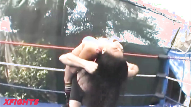 OMNI FEMALE WRESTLING CHAMPIONSHIP - Nicole, Female, Hardcore wrestling with a busty Asian