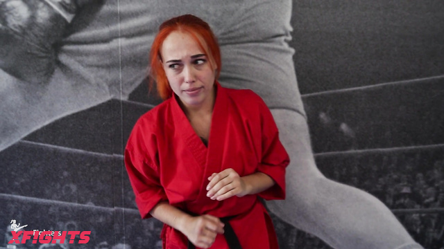 Mixfights - Helena - Brutal karate fight between a redhead and a brunette