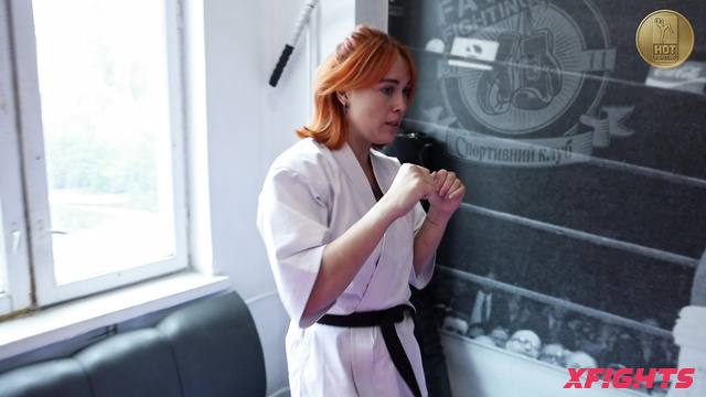 Mixfights - Nastya - Sweet girls staged a tough karate fight