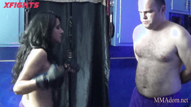 MMA Domination - Hannah & Brian - MMA girl brutally beats up a guy