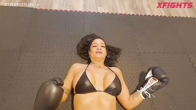 Hit The Mat Boxing And Wrestling - Chakira & Ghost - POV Boxing with a Hot Busty MILF