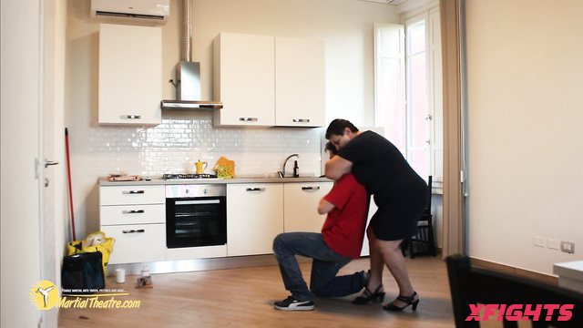 Martial Fetish - Victoria - Milf dominates guy hard in martial arts