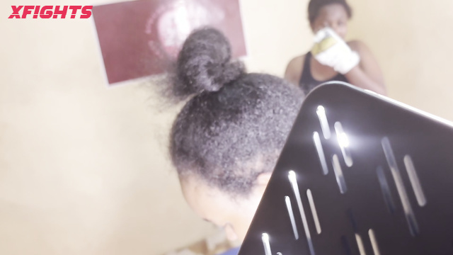 African Catfights - VIRGINIA & JESS - Brutal MMA fight between ebony girls