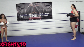 Hit the Mat Boxing and Wrestling - Denise vs KK Qing Boxing Part 1