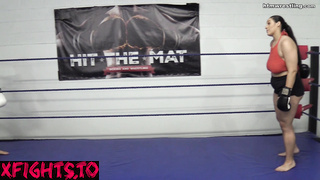 Hit the Mat Boxing and Wrestling - Denise vs KK Qing Boxing Part 2
