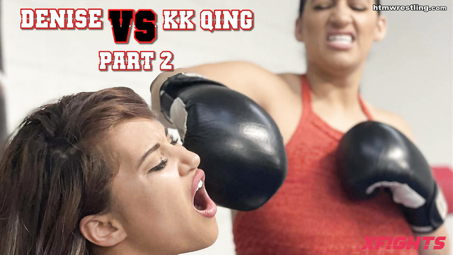 Hit the Mat Boxing and Wrestling - Denise vs KK Qing Boxing Part 2