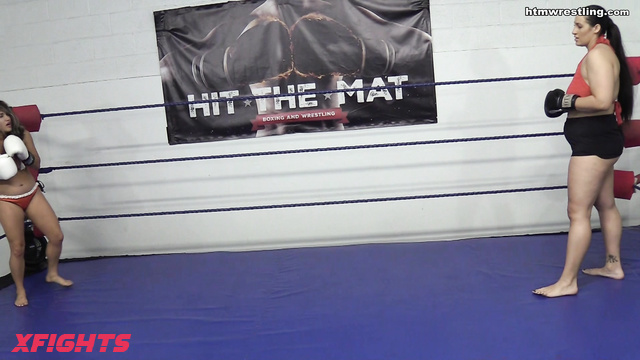 Hit the Mat Boxing and Wrestling - Denise vs KK Qing Boxing Part 2
