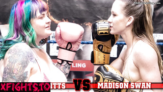 Hit the Mat Boxing and Wrestling - Mama Titts vs Madison