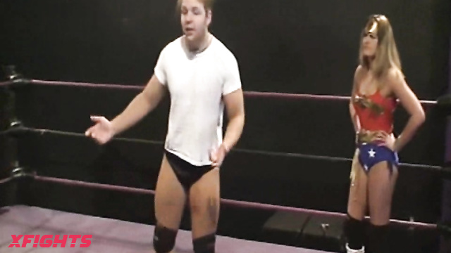 World Wide Mixed Wrestling - Am I Dreaming Wonder Woman vs Jon Moxley