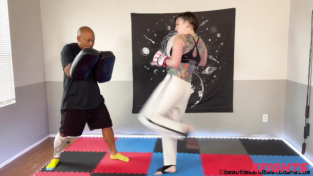 Beauties and Beatdowns - Irene Silver vs Kris - Karate vs Muay Thai