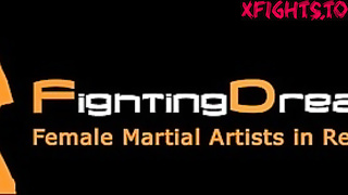 Fightingdream - Debby karate challenge and sparring destruction inside the ring