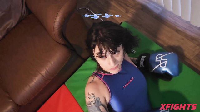 KHO Boxing - Mia & Monroe - Two juicy girls engaged in hardcore boxing