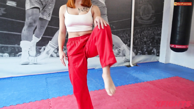 Mixfights - Helga - The girls had a tough karate sparring session