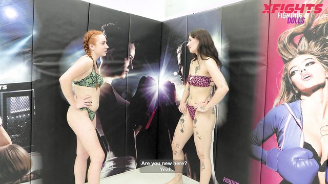 Fighting Dolls - FD6774 Kemala vs Riana - A newbie gets totally dominated