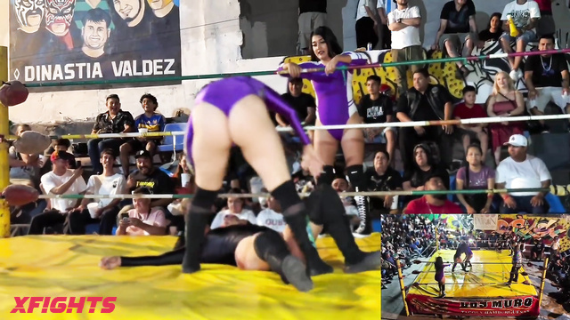 WrestlingNMoreCLF - Elektra, Shak, Jade & Ashley - Wrestling between juicy big-assed girls