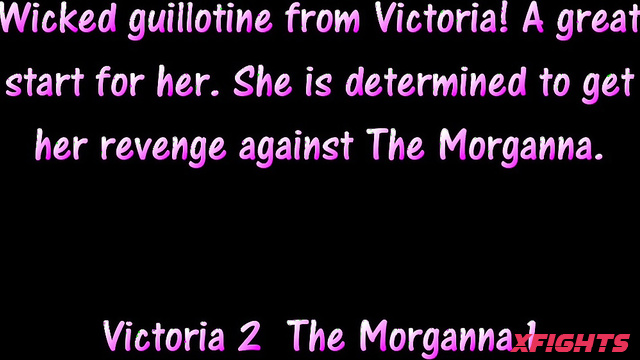 Freshfite Female Fighting - Morganna & Victoria - Fight between tattooed girls in the ring