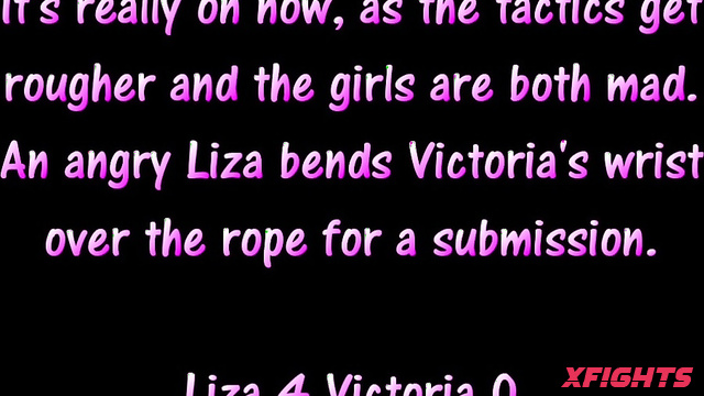 Freshfite Female Fighting - Liza vs Victoria - Girls with juicy asses wrestle in the ring