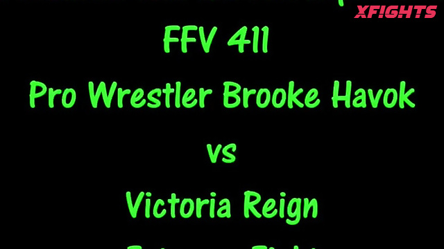 The IWFA - Brooke vs Victoria - Hardcore wrestling with strong girls in the ring