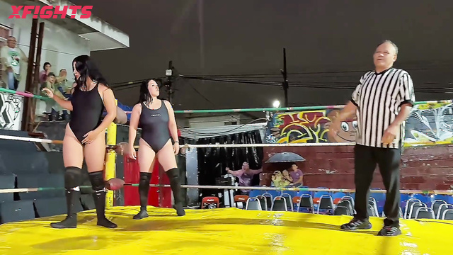 Wrestling N More CLF - Jade, Shak vs Helen, Atenea - Brutal foursome at the ring