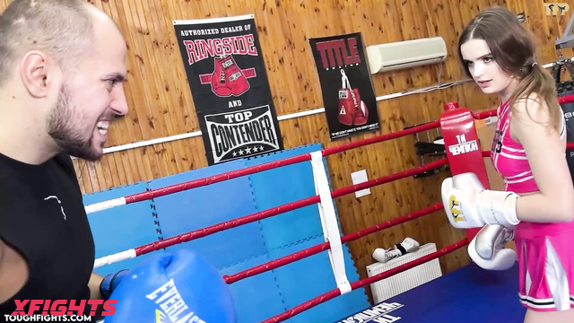 Only7fights - Jack vs Asol - Boxing with a sweet girl in a miniskirt
