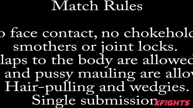 XFights Custom Requests - Lil vs Carmen - Topless fight between a busty redhead & blonde