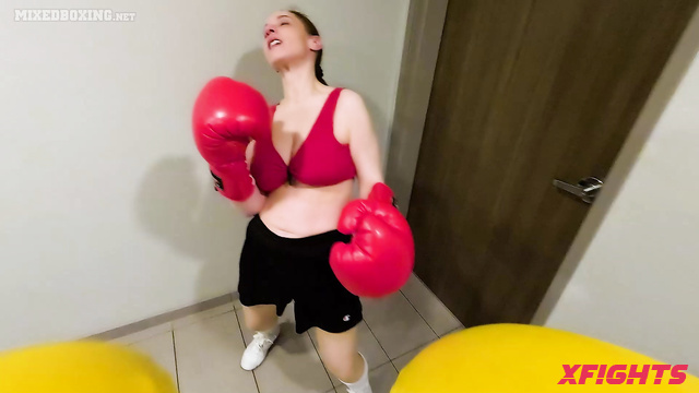 Ladyfist Clips Store - Belly & Felicia - POV boxing with a busty redhead