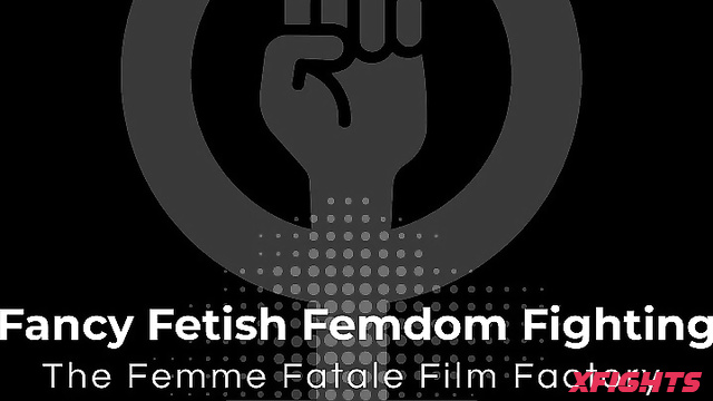 German Goddess Femdom Fighting - Tanya - Strong busty mistress in lingerie dominates a guy