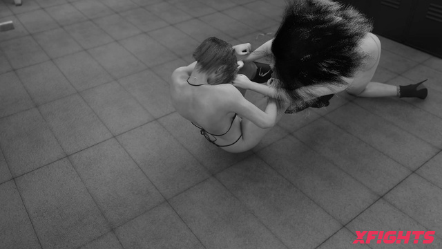 Cg-Cf - Catfight of busty hot 3D girls