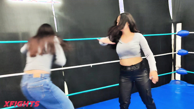 Candy Wrestler Production - Scarlet vs Tanya – Intense erotic boxing ring battle