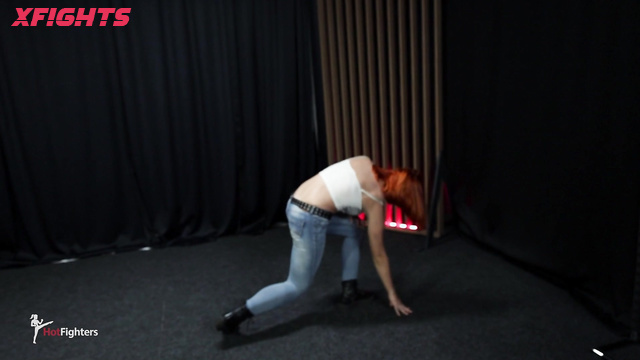 Mixfights - Wild redhead on a secret punching mission