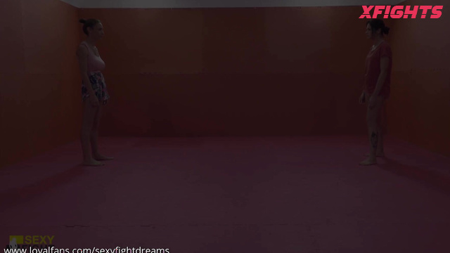 Sexy Fight Dreams - Andrea & Robi - Busty girls wrestle hard on the mats