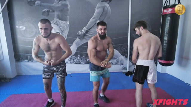 Mixfights - Hot brunette beats guys hard
