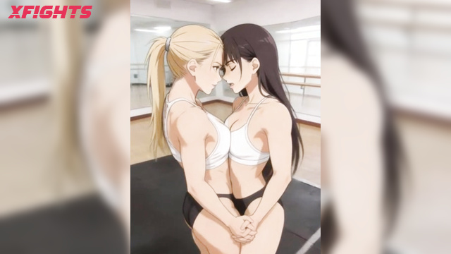 Aifights - Titfight with kisses between sweet ai girls