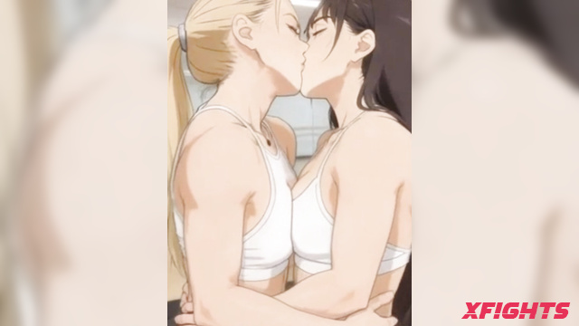 Aifights - Titfight with kisses between sweet ai girls