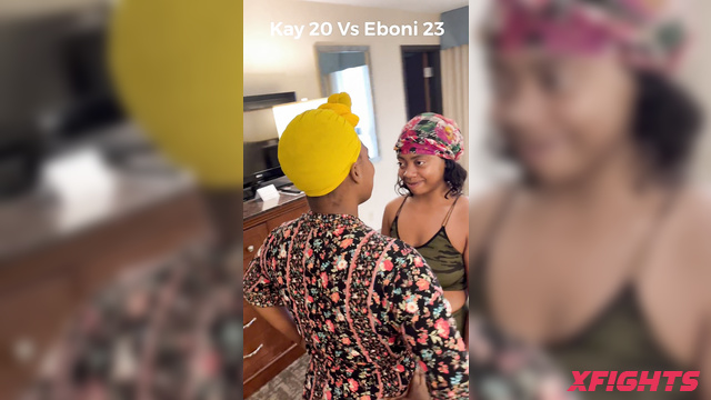 Competitive Catfights - Kay vs Eboni real fist fight