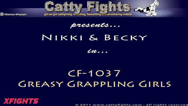 Catty Fights - CF 1037 Nikki vs Becky Greasy Grappling Girls