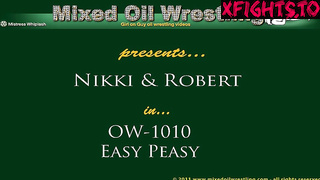 Mixed Oil Wrestling - Nikki and Robert OW1010