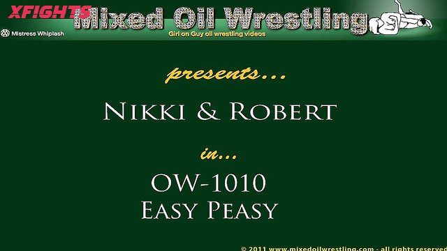 Mixed Oil Wrestling - Nikki and Robert OW1010