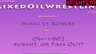 Mixed Oil Wrestling - Nikki vs Robert OW1002