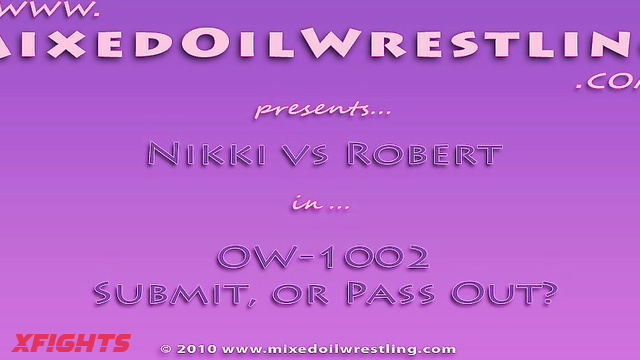 Mixed Oil Wrestling - Nikki vs Robert OW1002