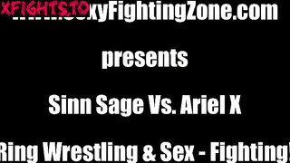 Sexy Fighting Zone SFZ - Sinn Sage vs Ariel X Ring Wrestling and Sexfighting