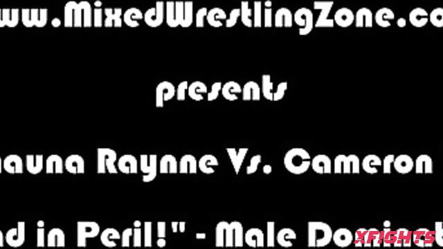 Mixed Wrestling Zone - Shauna Raynne vs Cameron in "Redhead in Peril" Male Domination Bout