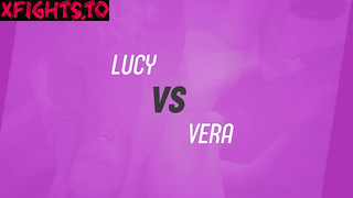 Fighting Dolls - Lucy vs Vera Two Pitbulls at war