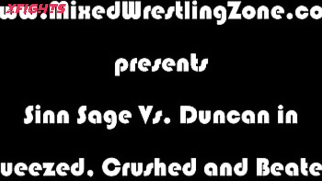 Mixed Wrestling Zone - Sinn Sage vs Duncan in Squeezed Crushed and Beaten