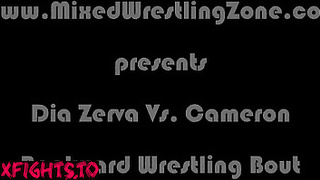Mixed Wrestling Zone - Dia Zerva vs Cameron - Backyard Wrestling Bout